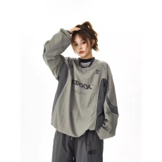 批发美式机能防水冲锋球衣套头卫衣男女<b class='q'>春</b>秋季宽松休闲长袖外套上衣潮