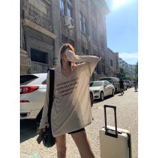 美式复古连帽长袖t恤女早秋字母印花慵懒风防晒罩衫宽松薄款上衣