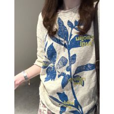 批发美式复古t恤女2026新款夏季宽松慵懒风显瘦<b class='q'>罩衫</b>上衣