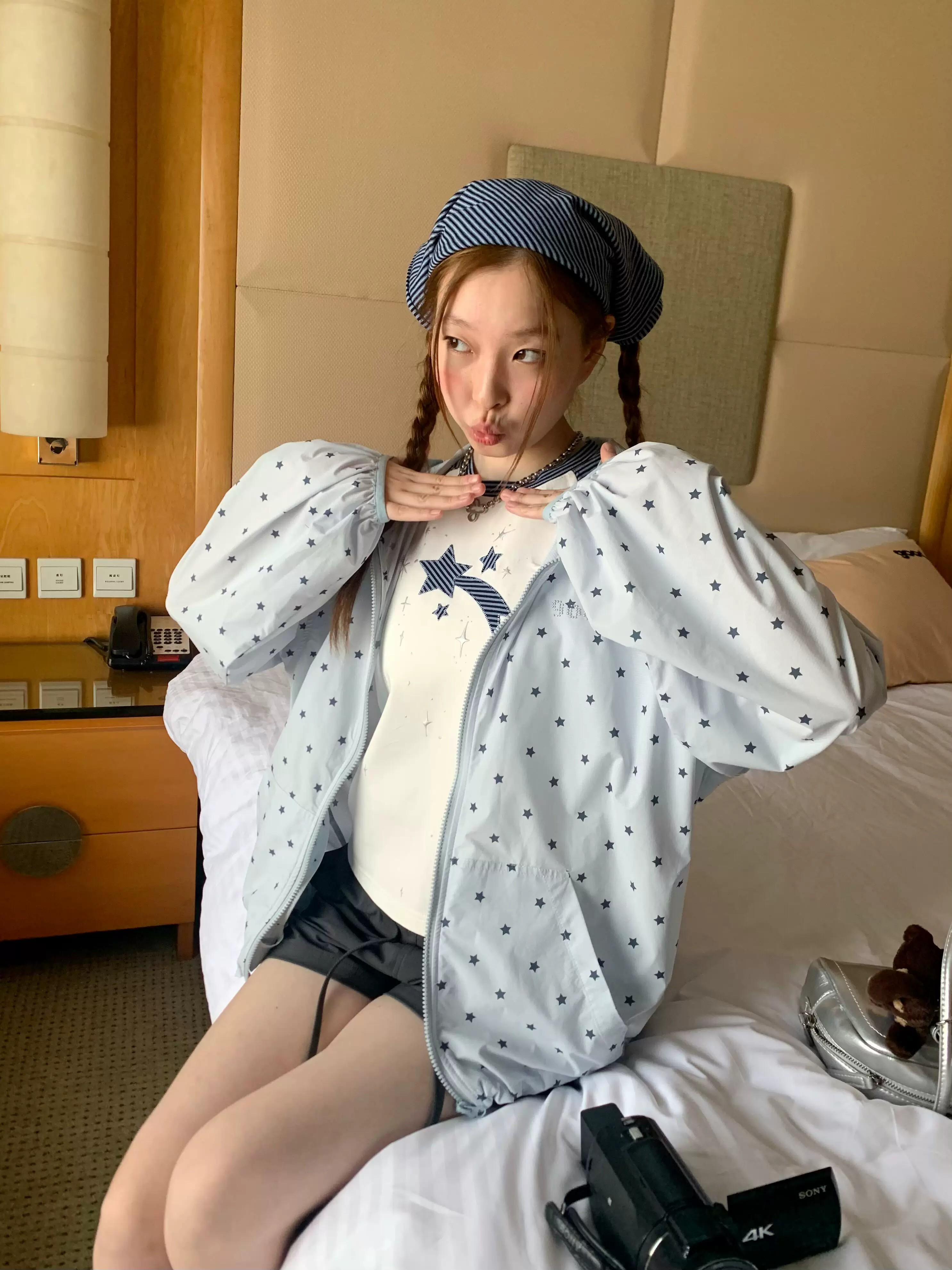 자외선 차단 의류 여성 2026 여름 새로운 한 부서 귀여운 바람 착용 가져 가라. 루즈핏 학생 경량 통기성 오픈 가디건