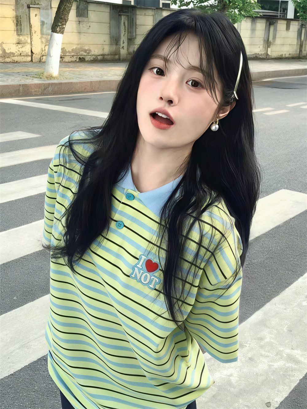 됐어. 개체 같은 단락 더블 실 260 그램 마 사전 수축 자수 polo 폴로 칼라 반팔 티셔츠