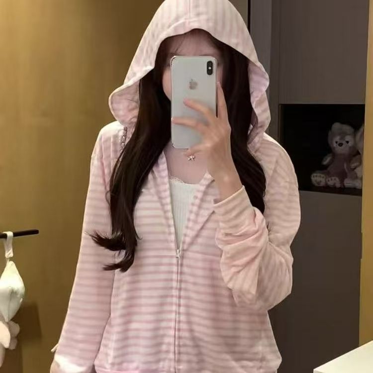 원본 솜씨 자수 이중층 모자 광저우 눈꽃 면 원단 후드 자외선 차단 블라우스 여성