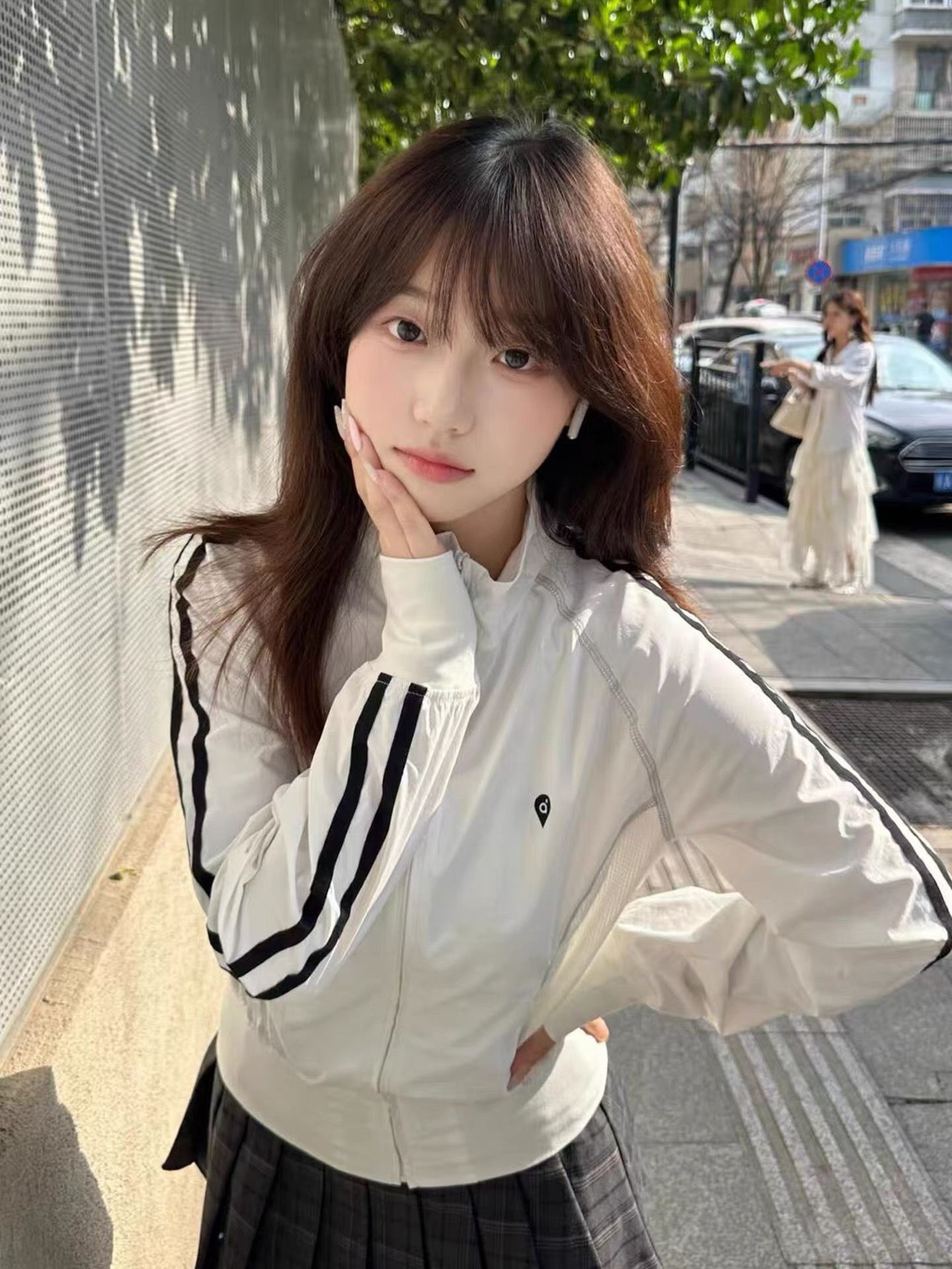 한 부서 스탠드 칼라 자외선 차단 의류 여자 여름 국방 자외선 야외 스포츠 얇고 가벼운 통기성 몸매 가꾸기 슬림해 보이는