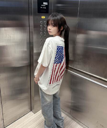 원본 솜씨 19 지점 220 그램 순면 반팔 티셔츠 여성