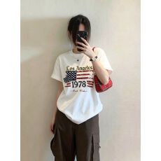 批发220克纯棉<b class='q'>印花</b>短袖<b class='q'>T</b><b class='q'>恤</b>女