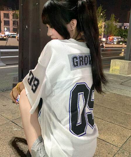 프린트 막대기 부형제 광저우 원본 버드 눈 메시 원단 반팔 티셔츠 여성 가을 의상