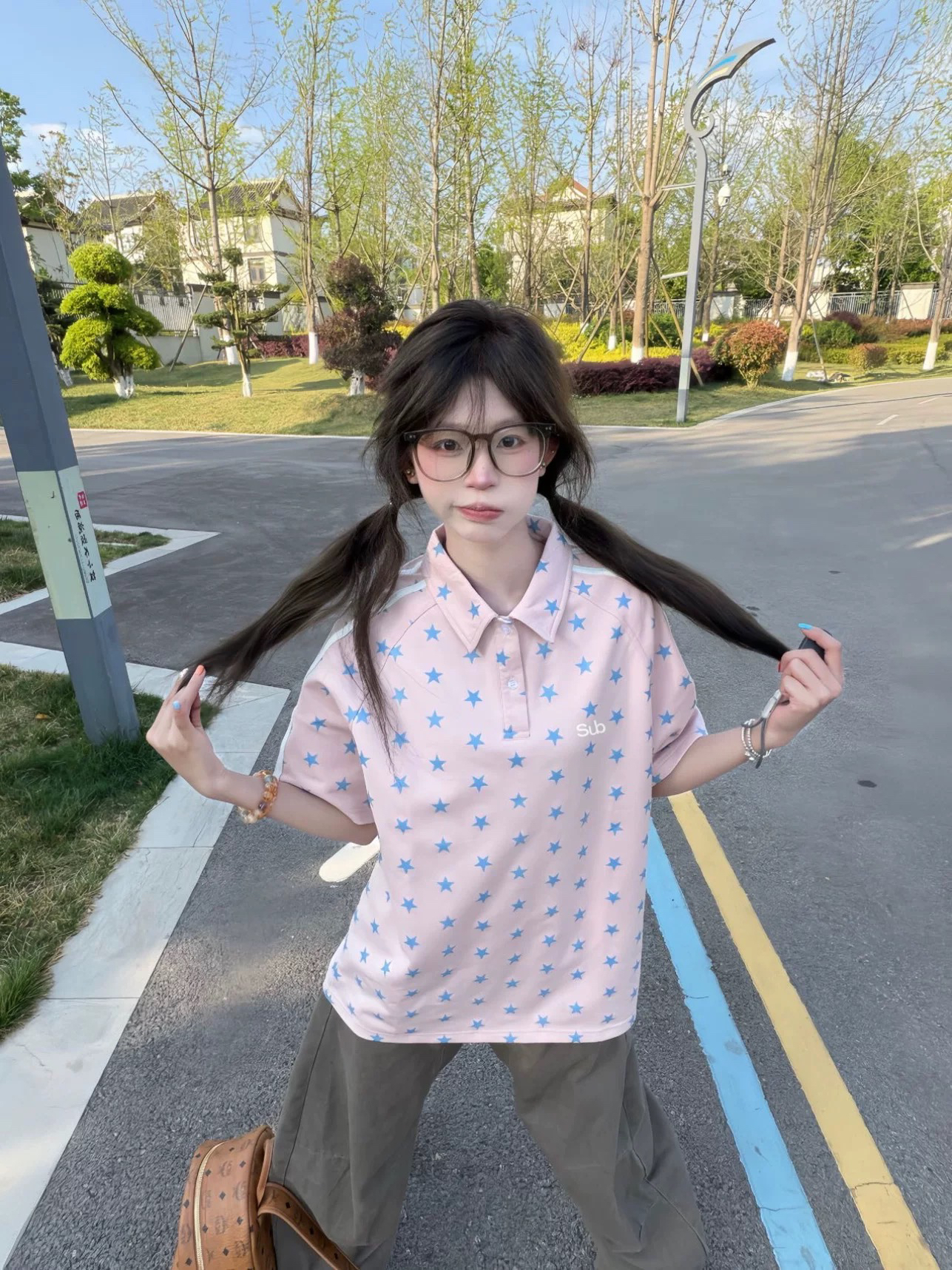 자수 네리 가게 천 순면 220 그램 반팔 티셔츠