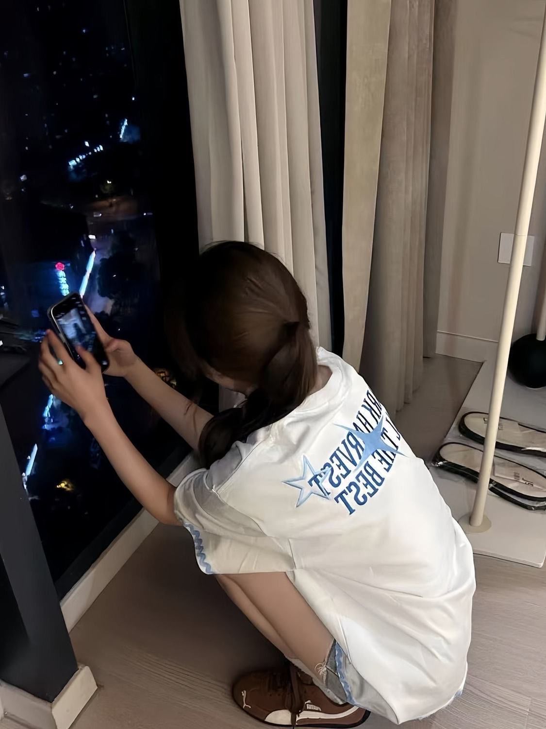 자수 네리 가게 천 19 지점 220 그램 순면 반팔 티셔츠 여성