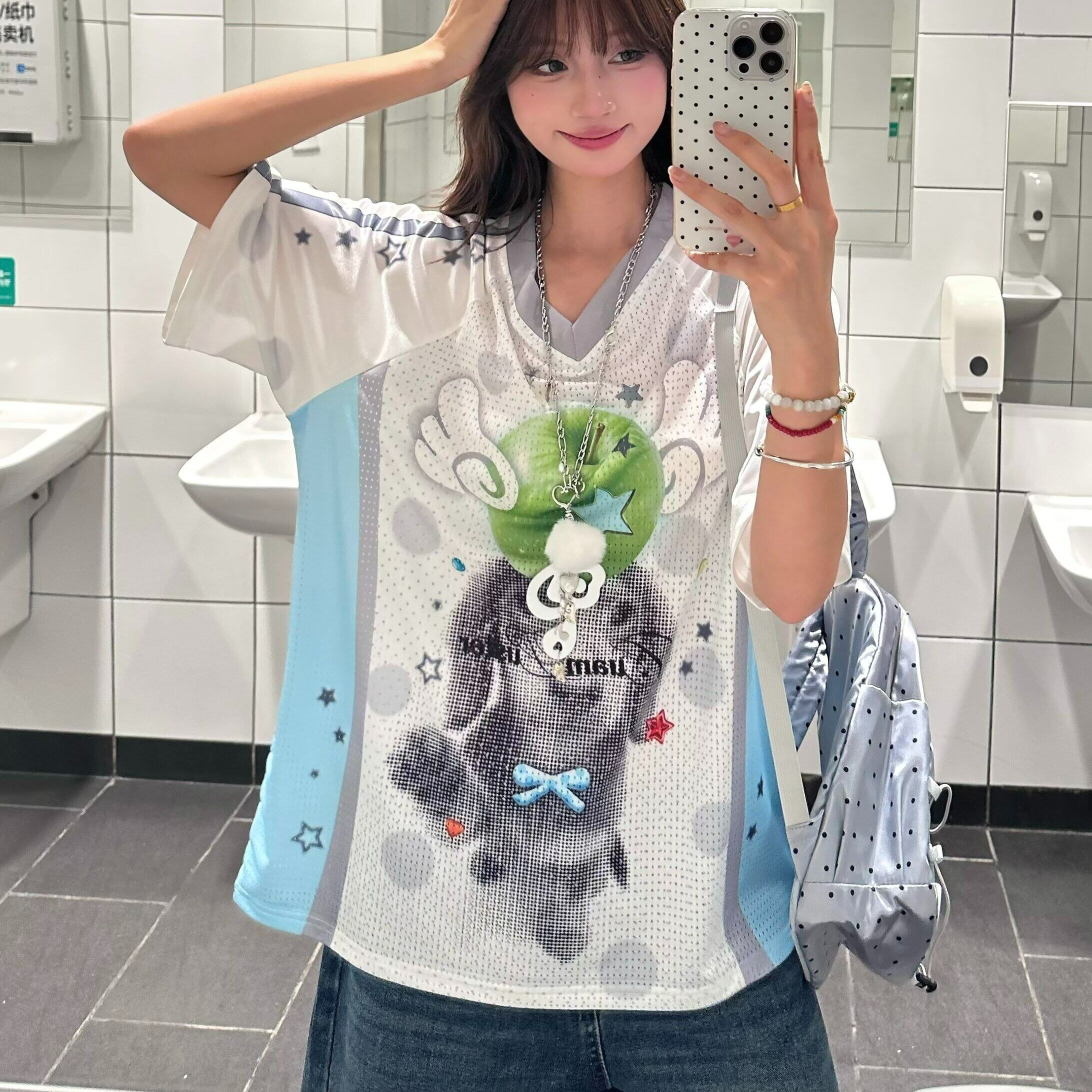 원본 종류 광저우 원단 이문화 딸기 강아지 저지 바람 맨위 여성