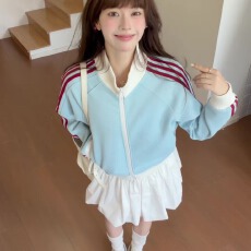 批发薄款 整件熨烫 原版做工华夫格复合卫衣女
