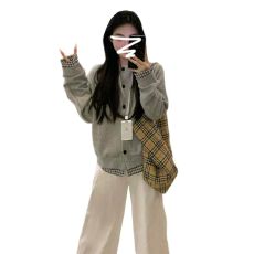 批发深秋初冬美式灰色卫衣外套女2026秋冬季新款爆款假两件棒球服上衣