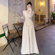 批发高级感气质内搭连衣裙子女装秋冬季2026新款千金穿搭一整<b class='q'>套装</b>长裙