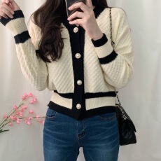 批发实价已八载 法式复古小香风开衫外套女针织毛衣打底衫秋装新款