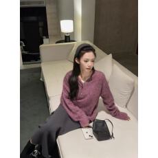 批发一体仿水貂绒加绒加厚针织半身裙女保暖修身显瘦中长裙