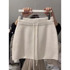 批发韩国东大门小个子松紧腰软糯针织半身裙女春季显腿长包臀短款裙子