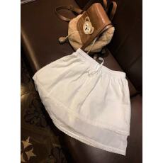 批发理理芋头 实用主义 外穿or叠穿or打底 白色双层<b class='q'>蕾丝</b>边裙裤女夏