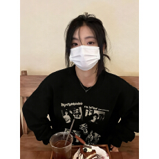 批发美式高街加绒加厚圆领卫衣女2026新款时尚百搭设计感慵懒宽松上衣