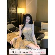 批发项天鹅er 小香风吊带<b class='q'>连衣裙</b>女2025秋季富家千金a字裙法式名媛裙子