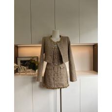 批发项天鹅er 小香风吊带<b class='q'>连衣裙</b>女2025秋季富家千金a字裙法式名媛裙子