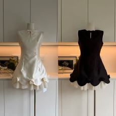 批发杨小卷 MIU系千金风无袖收腰连衣<b class='q'>裙</b>女设计感订婚生日<b class='q'>礼服</b><b class='q'>裙</b><b class='q'>公主裙</b>