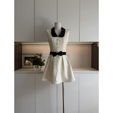 批发千金风收腰<b class='q'>连衣裙</b>秋季无袖公主裙生日裙