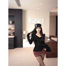 批发实拍 绞花细闪辣妹针织毛衣修身显瘦V领<b class='q'>打底</b>衫