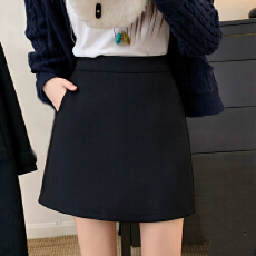 批发口袋半身裙短裙春秋<b class='q'>大码</b><b class='q'>西装</b>裙女高腰显瘦百搭半身裙子潮