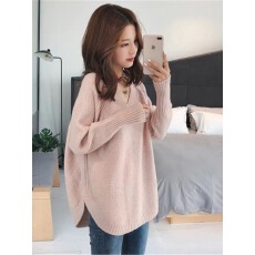 批发网红慵懒风宽松很仙的洋气百搭上衣cec超火V领内搭<b class='q'>毛衣</b>打底衫女冬