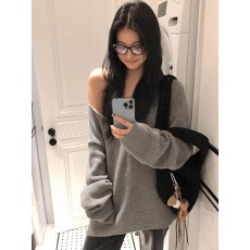 批发法式纯欲慵懒风高级感显瘦气质针织衫长袖秋冬新款温柔上衣