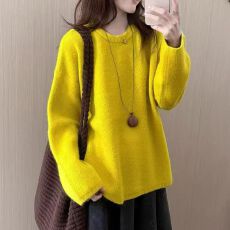 批发套头毛衣2025秋冬女加厚内搭可外穿慵懒高级感超好看韩系针织上衣