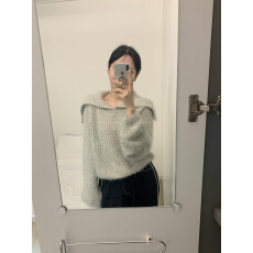 批发软糯少女海军风大翻领减龄马海毛加厚<b class='q'>毛衣</b>