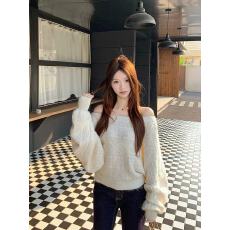 批发韩系羊毛针织衫女蝙蝠袖<b class='q'>长袖</b>毛衣百搭上衣