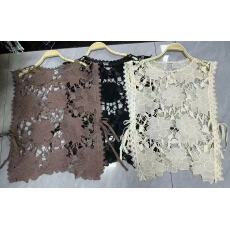 批发刺绣<b class='q'>镂空</b>系带马甲背心夏季新款设计感小众外穿无袖<b class='q'>罩衫</b>上衣