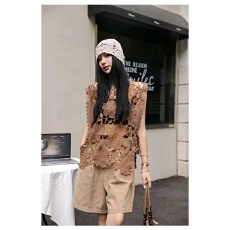 批发刺绣<b class='q'>镂空</b>系带马甲背心夏季新款设计感小众外穿无袖<b class='q'>罩衫</b>上衣