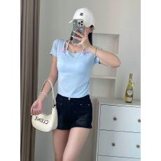 批发系带蝴蝶结女夏外穿修身显瘦少女<b class='q'>甜美</b>bm芭蕾风上衣