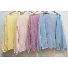 批发春夏新款韩版宽松薄款长袖针织<b class='q'>开衫</b>女<b class='q'>马海毛</b>防晒衣慵懒风休闲百搭