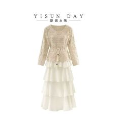 批发钩花<b class='q'>镂空</b>长袖<b class='q'>针织</b><b class='q'>罩衫</b>女外搭春夏2026大码胖mm显瘦巨好看短款上衣