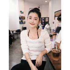 批发韩系慵懒镂空<b class='q'>针织衫</b>女早春季穿搭2026新款松弛感宽松慵懒长袖上衣