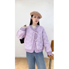 批发秋冬立领棉衣女轻薄保暖办公居家工作服内胆<b class='q'>大码</b>防寒羽绒棉服外套
