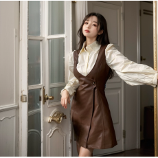 批发高级感打底<b class='q'>吊带</b>背心连衣裙女装2026新款美式复古收腰A字短裙裙子