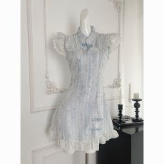 批发新中式国风改良版<b class='q'>旗袍</b>连衣裙子女装2026<b class='q'>新款</b>夏季气质绝美收腰短裙