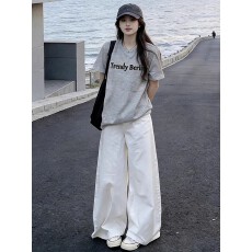 批发特价纯棉230克精梳紧密<b class='q'>夏</b>季新款宽松印花短袖T恤女上衣情侣