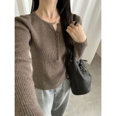 针织打底衫女秋冬季内搭设计感小众毛衣修身显瘦长袖T恤外穿上衣