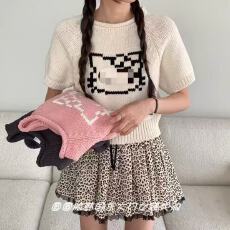 批发<b class='q'>韩国</b>东大门<b class='q'>代购</b>2026春季女装新品卡通圆领短袖针织衫