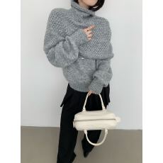 批发欧洲站2026秋季新款高领镂空斗篷式毛衣女高级感两件套针织衫羊毛
