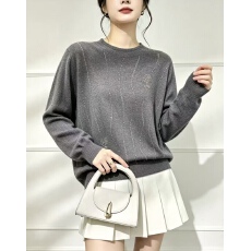 批发时尚洋气<b class='q'>妈妈</b>装针织衫女套头秋装新款上衣气质百搭中老年打底小衫