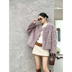 批发皮毛一体外套女<b class='q'>秋</b>冬2026新款流行爆款高级感时尚保暖仿羊羔毛上衣