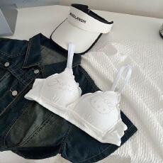 批发甜美花边卡通小胸内衣女舒适透气聚拢防下垂学生薄款<b class='q'>文胸</b>罩