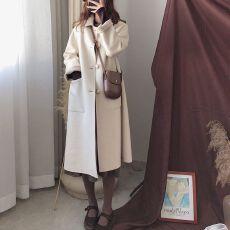 批发呢子大衣女中长款2025新款秋冬流行毛呢外套小个子<b class='q'>赫本</b><b class='q'>风</b>加厚韩版