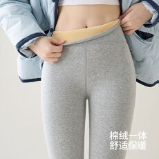批发加绒<b class='q'>打底裤</b>女外穿2025新款秋冬加厚螺纹保暖棉裤绒裤秋裤瑜伽裤